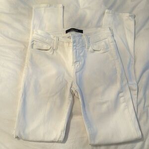 JBrand Skinny Leg White Jeans
